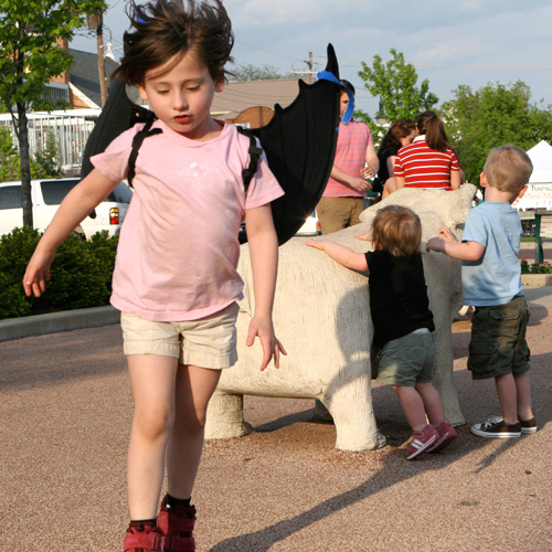 Bats and ice cream at the park
