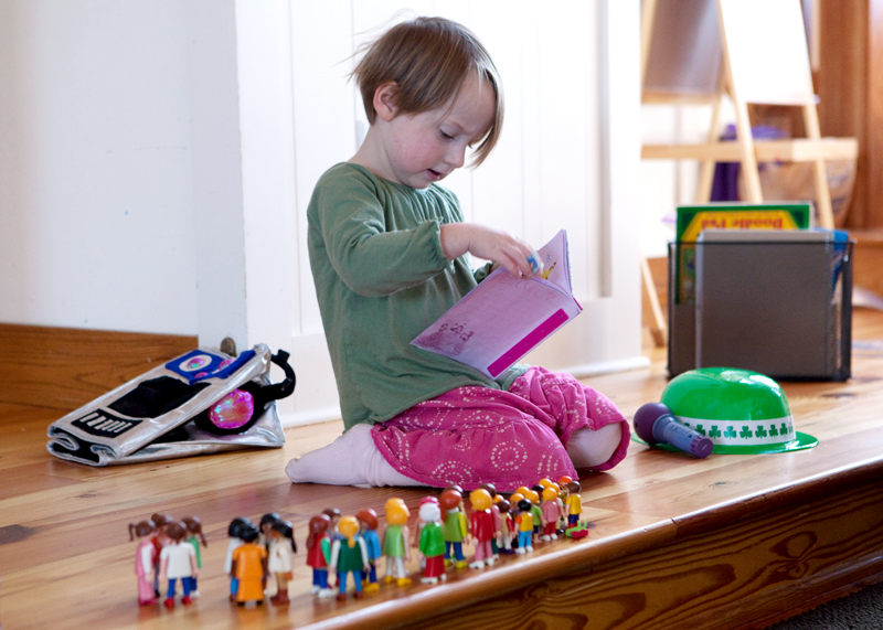 Reading to her people