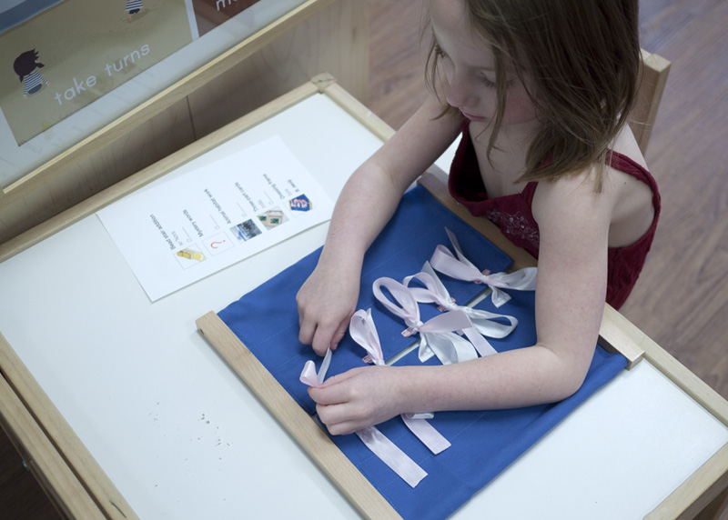 Learning to tie a bow