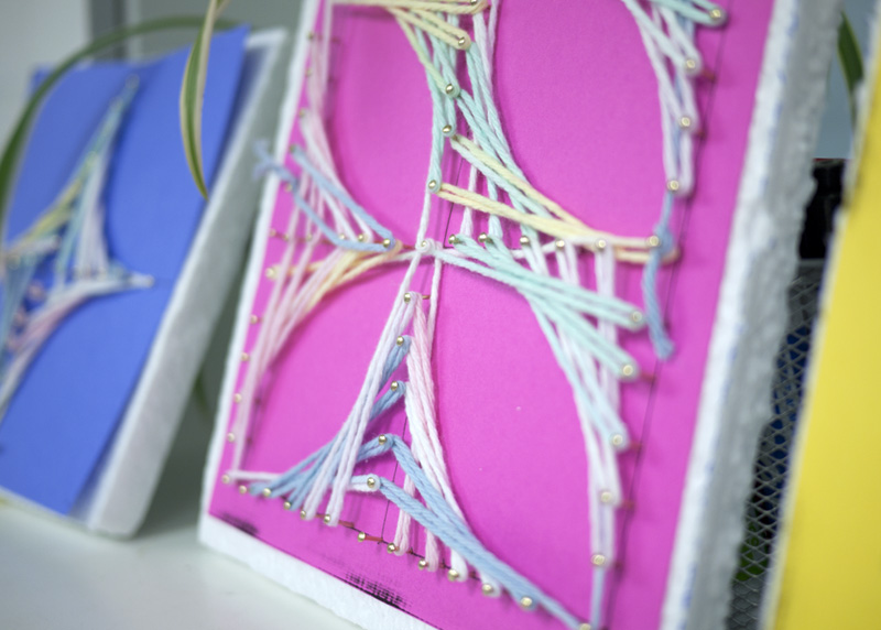 String art at Math Night